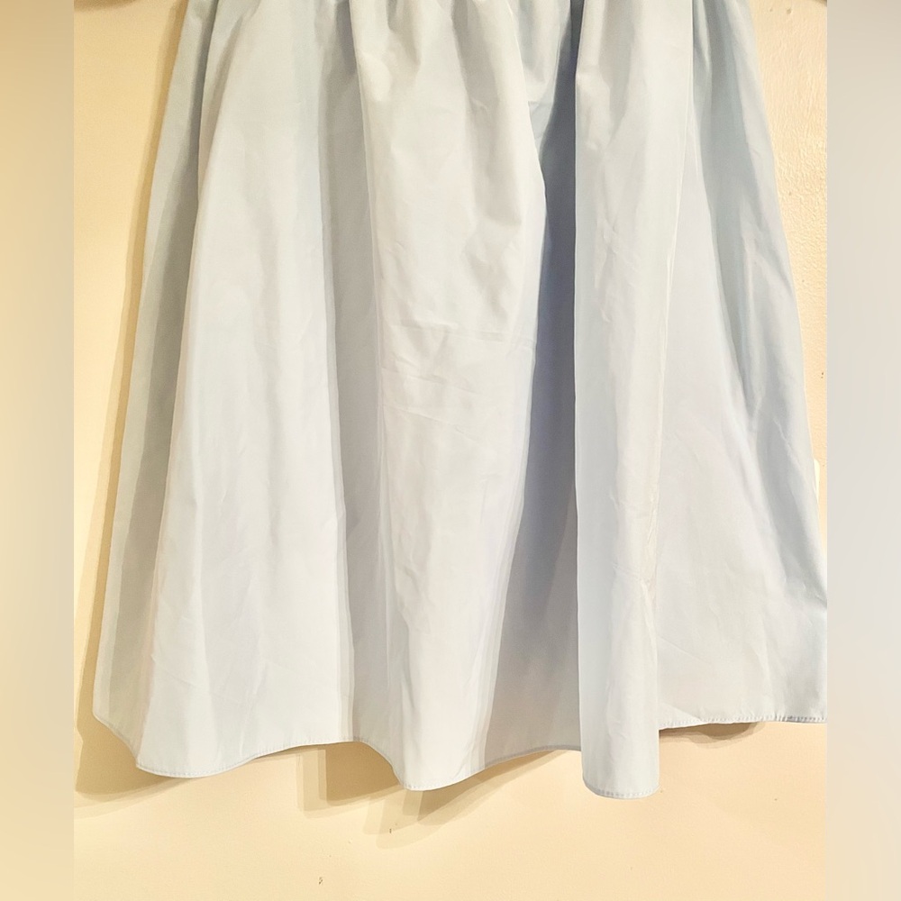 NWT- Amanda Uprichard Ariana Blue Puff Sleeve Mini Babydoll A-line Dress Sz M - Picture 6 of 14